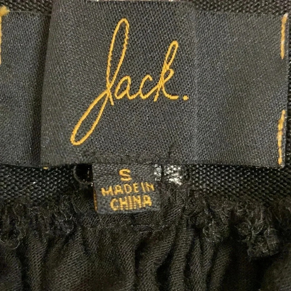 Jack by BB Dakota Black Tulle Silver Sparkle Elastic Waist Band Skirt Size Small - Picture 6 of 8